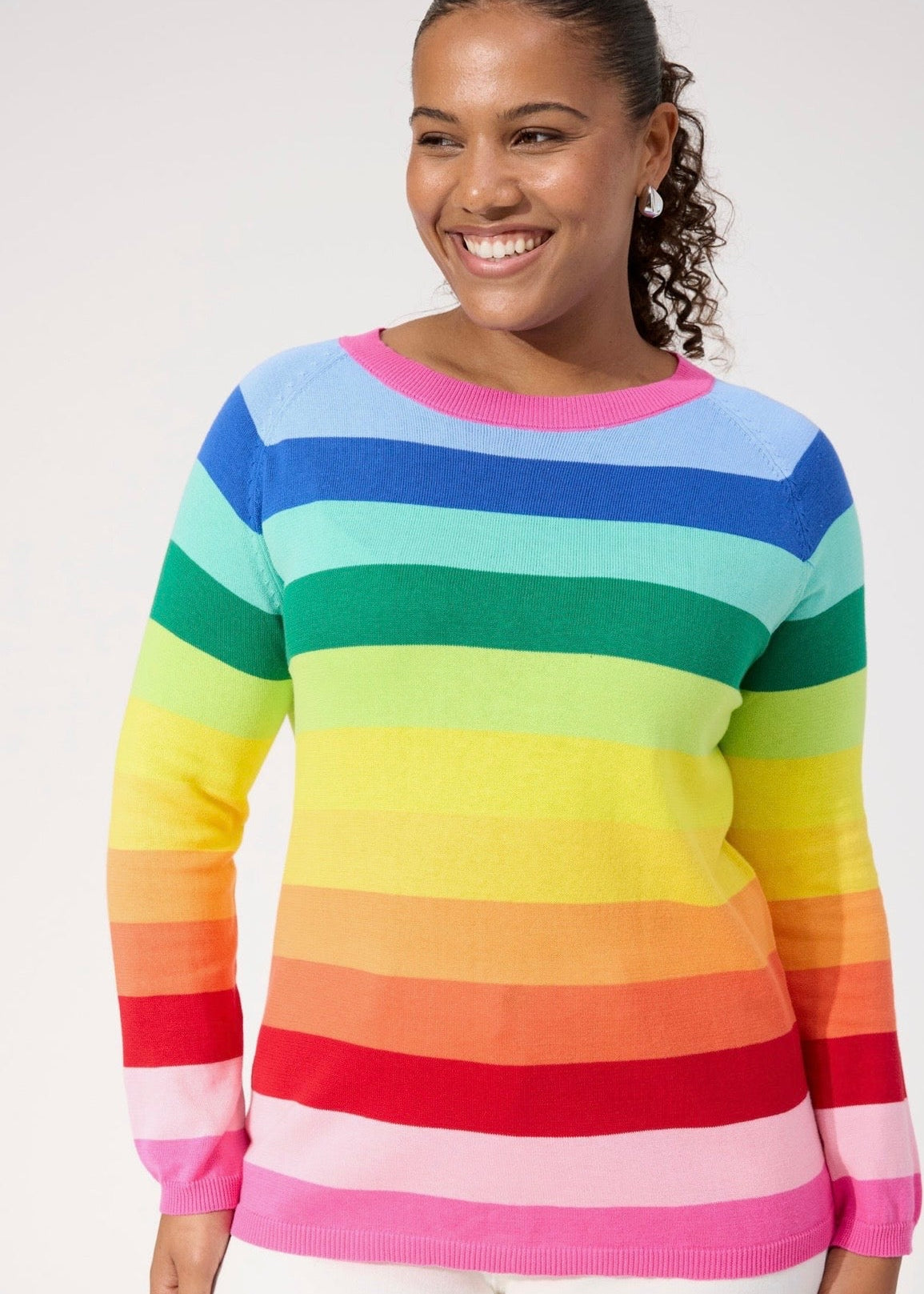 Vermont Stripe Jumper ~ Rainbow