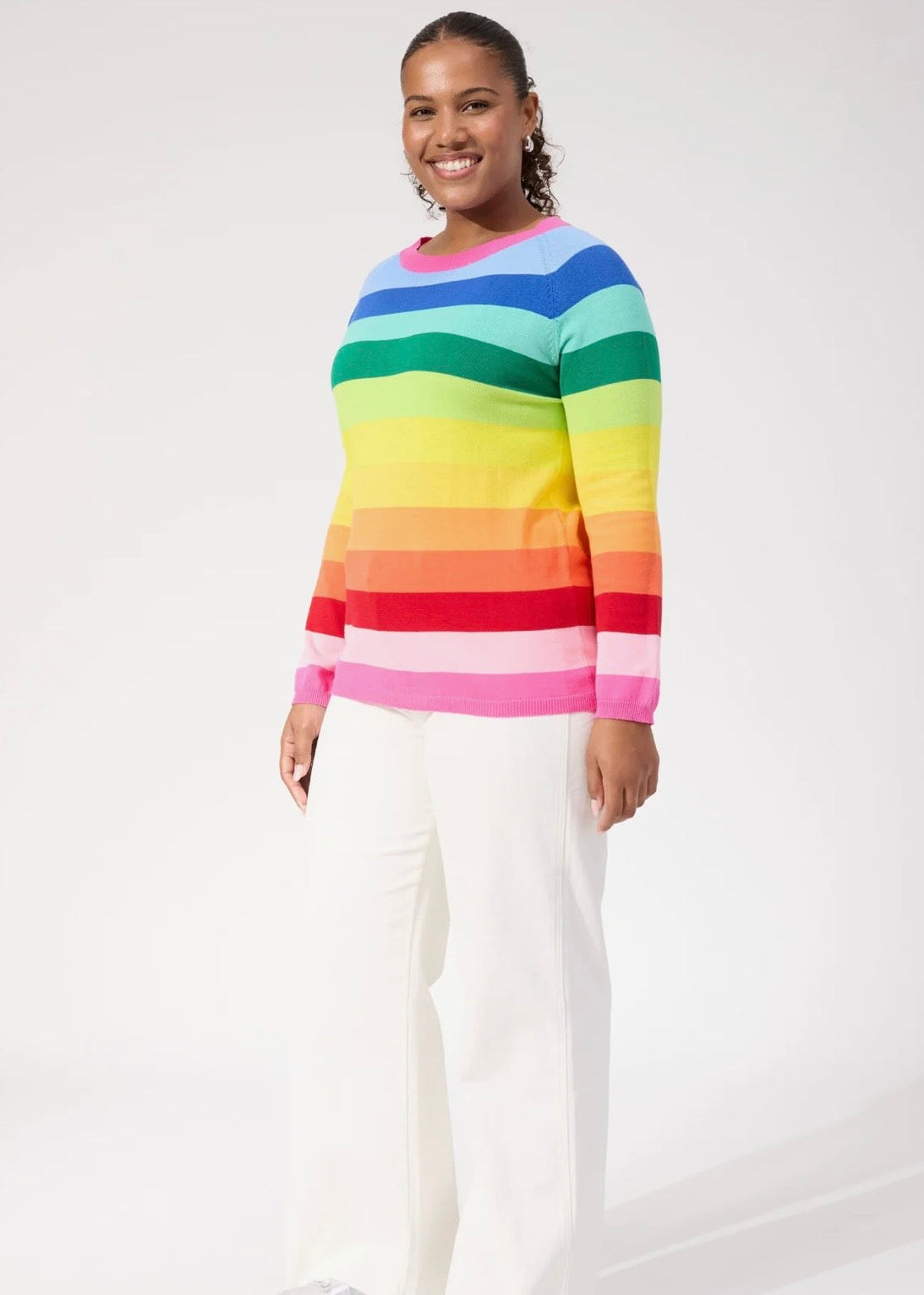 Vermont Stripe Jumper ~ Rainbow