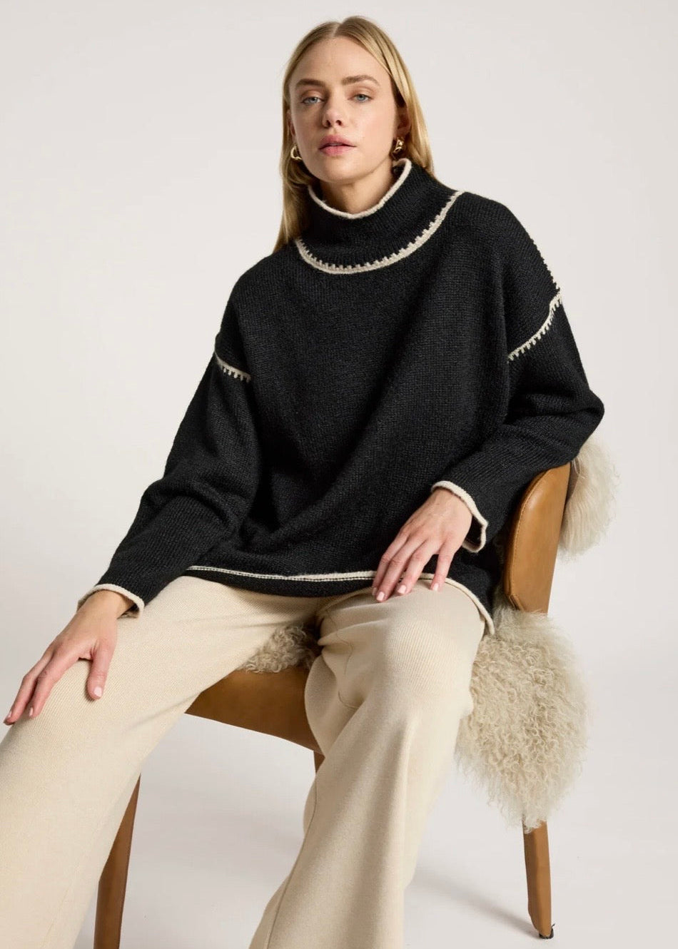 Orin Jumper ~ Black/Dune
