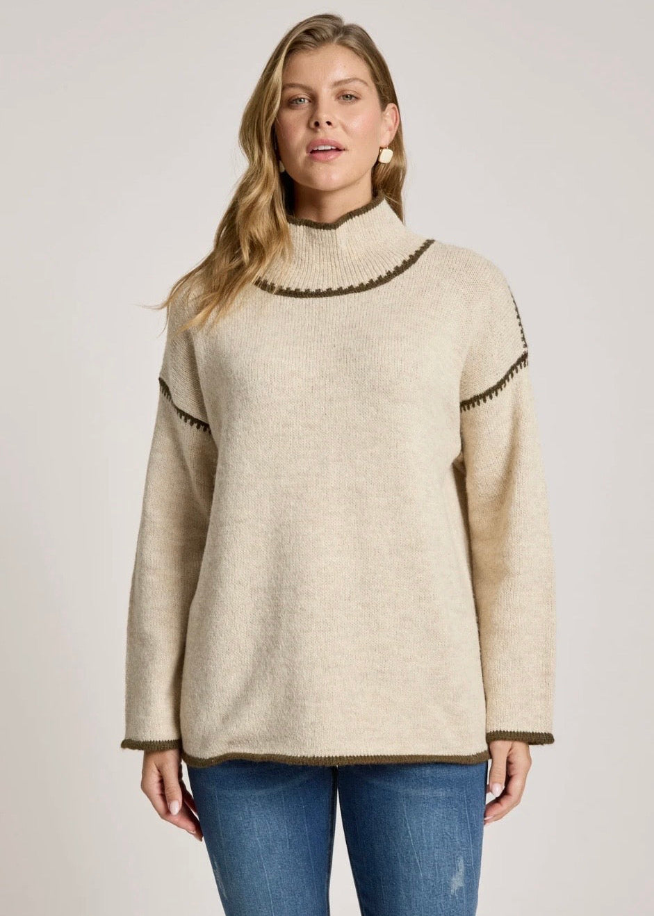 Orin Jumper ~ Dune/Olive