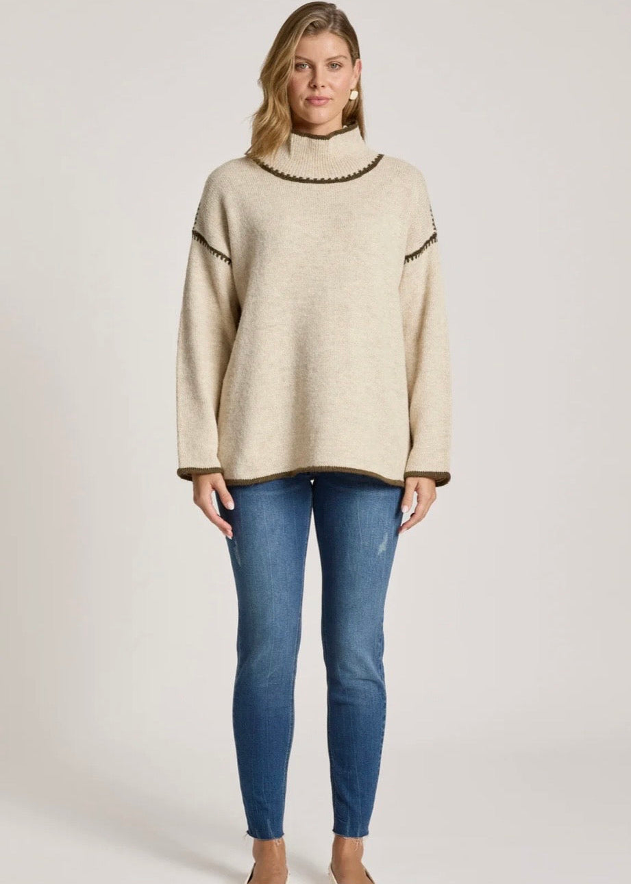 Orin Jumper ~ Dune/Olive