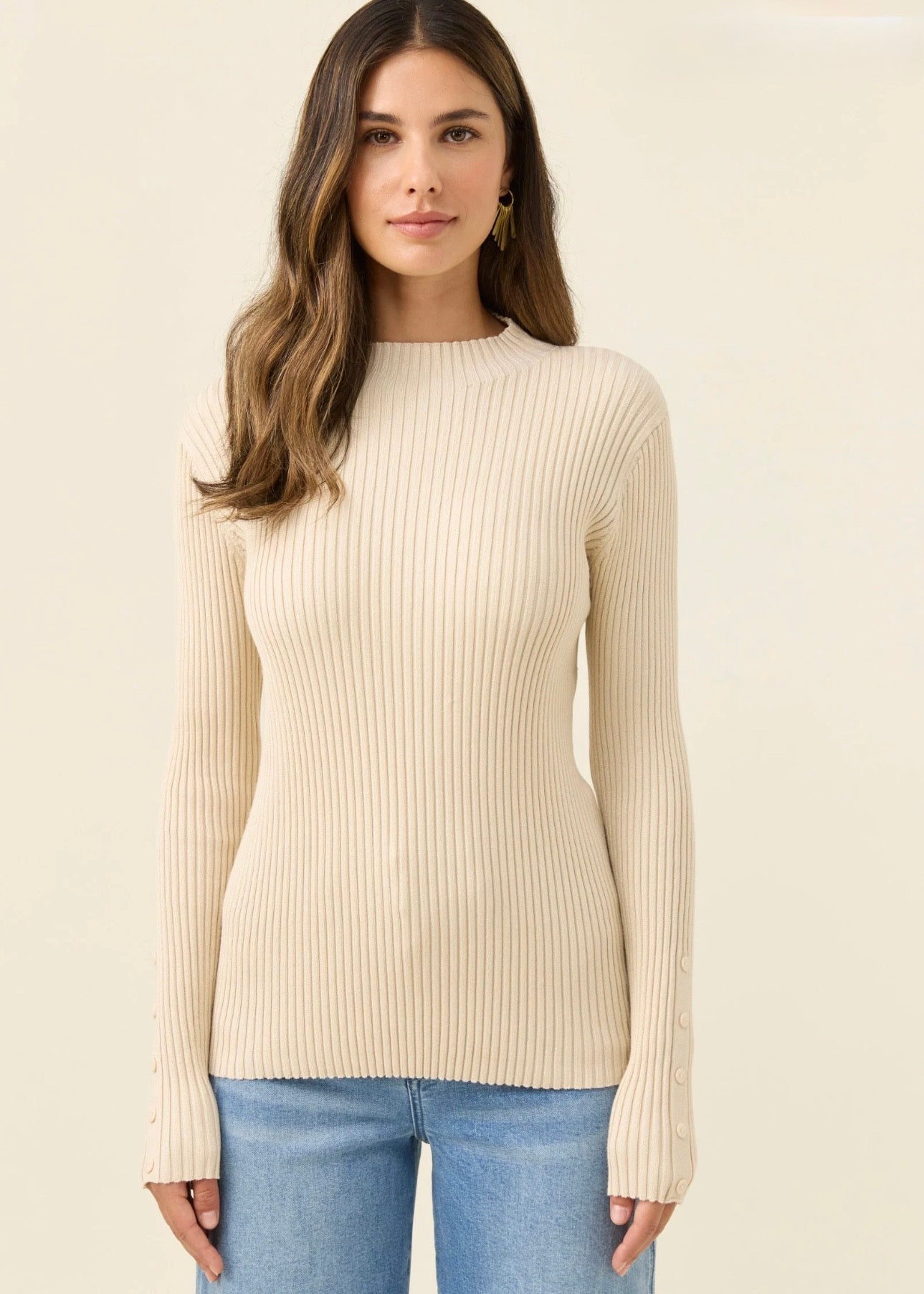 Juno Knit Top ~ Canvas
