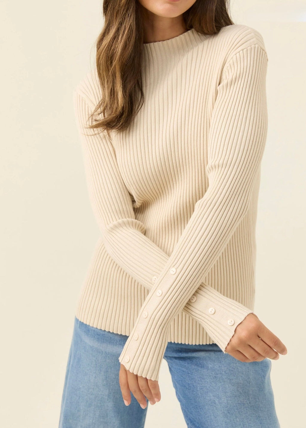 Juno Knit Top ~ Canvas