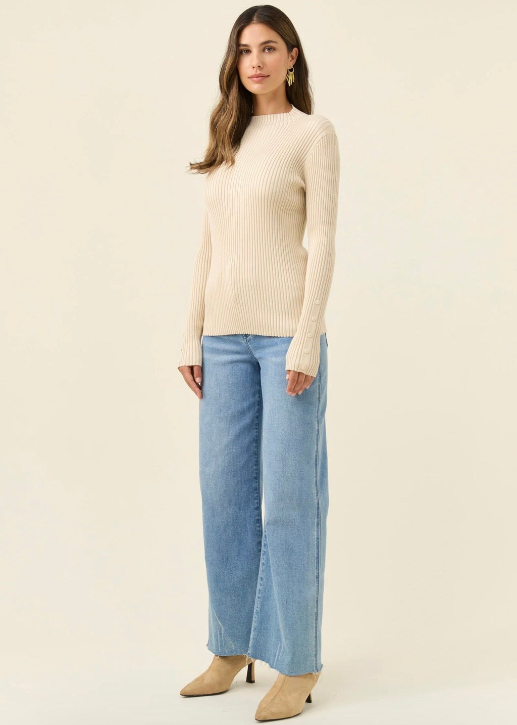 Juno Knit Top ~ Canvas