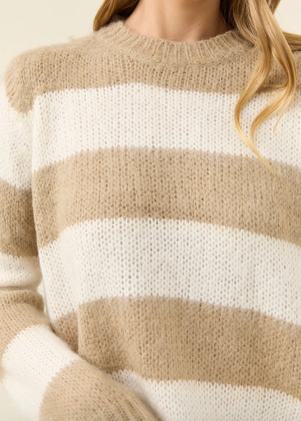 Pallas Stripe Jumper ~ Stone