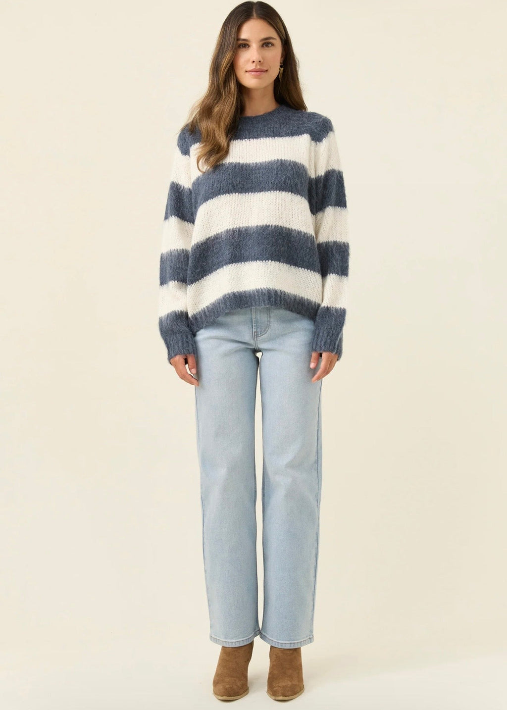 Pallas Stripe Jumper ~ Navy