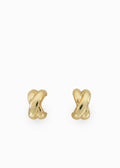Criss Cross Studs ~ Gold