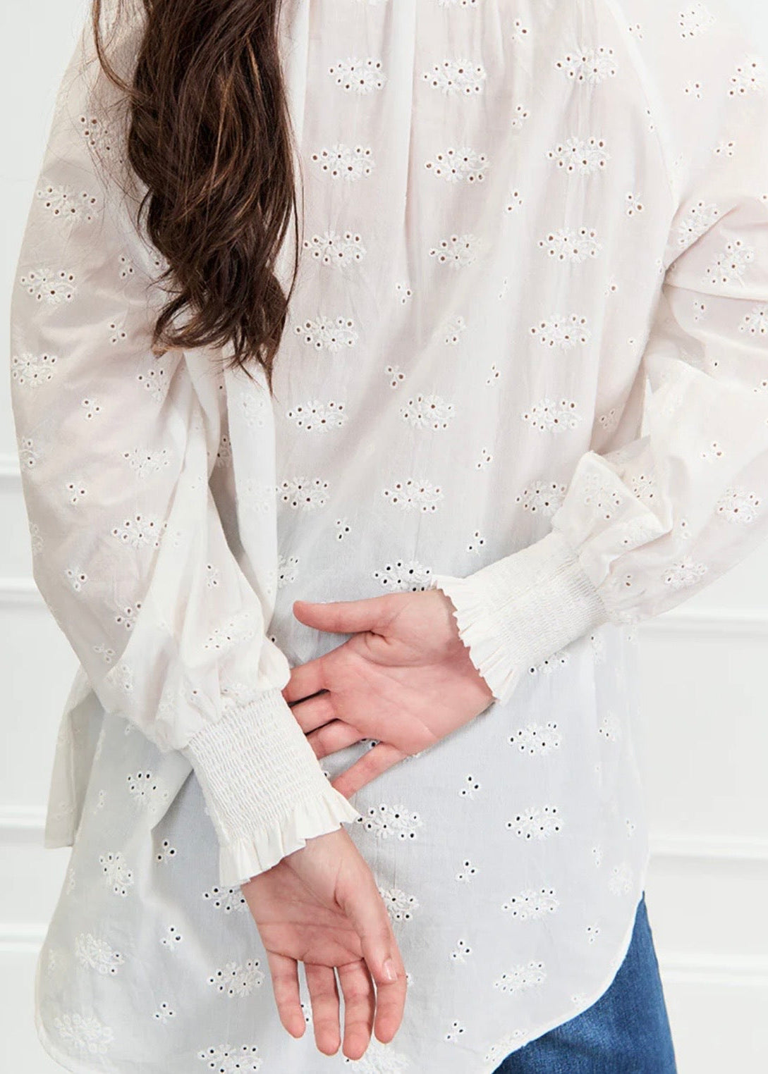 Amelie Lace Blouse ~ White