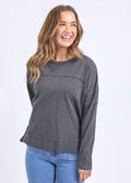 Jayne Throw On Top ~ Charcoal