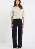 Concert Mid Rise Wide Leg Jeans ~ Black