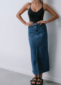 Maggie Denim Skirt ~ Mid Blue