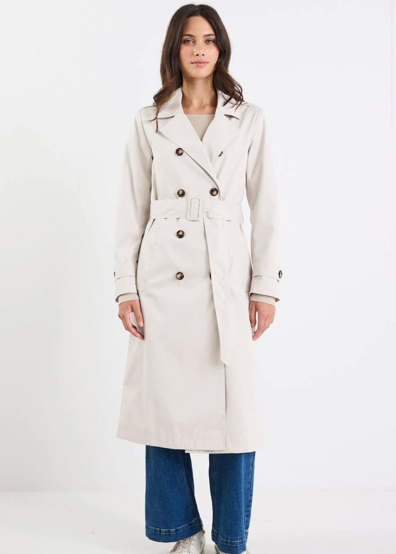 Kensington Trench Coat ~ Bone
