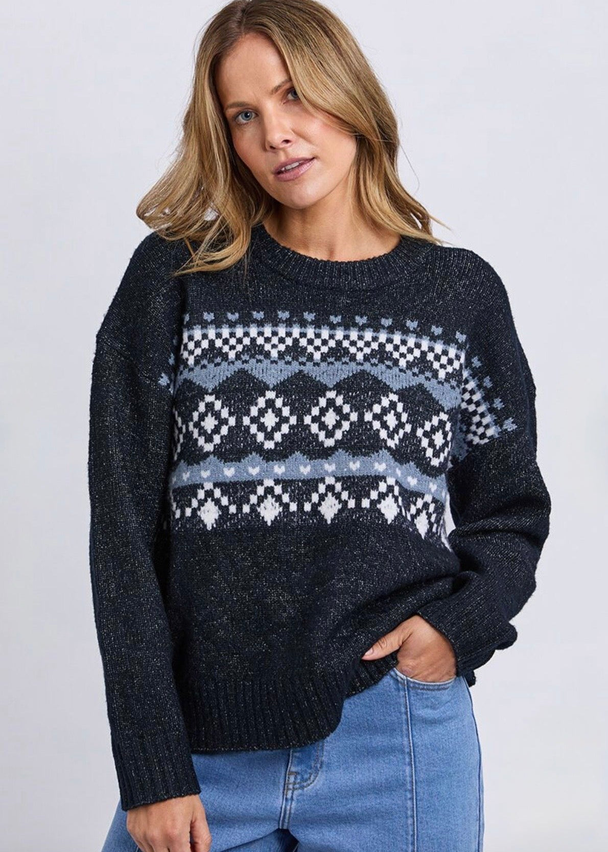 Panorama Knit ~ Navy