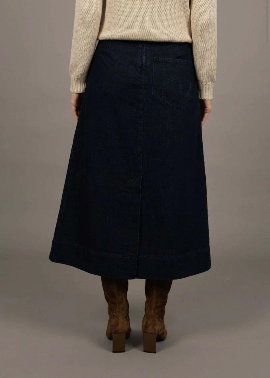 Edit Denim Skirt ~ Dark Blue