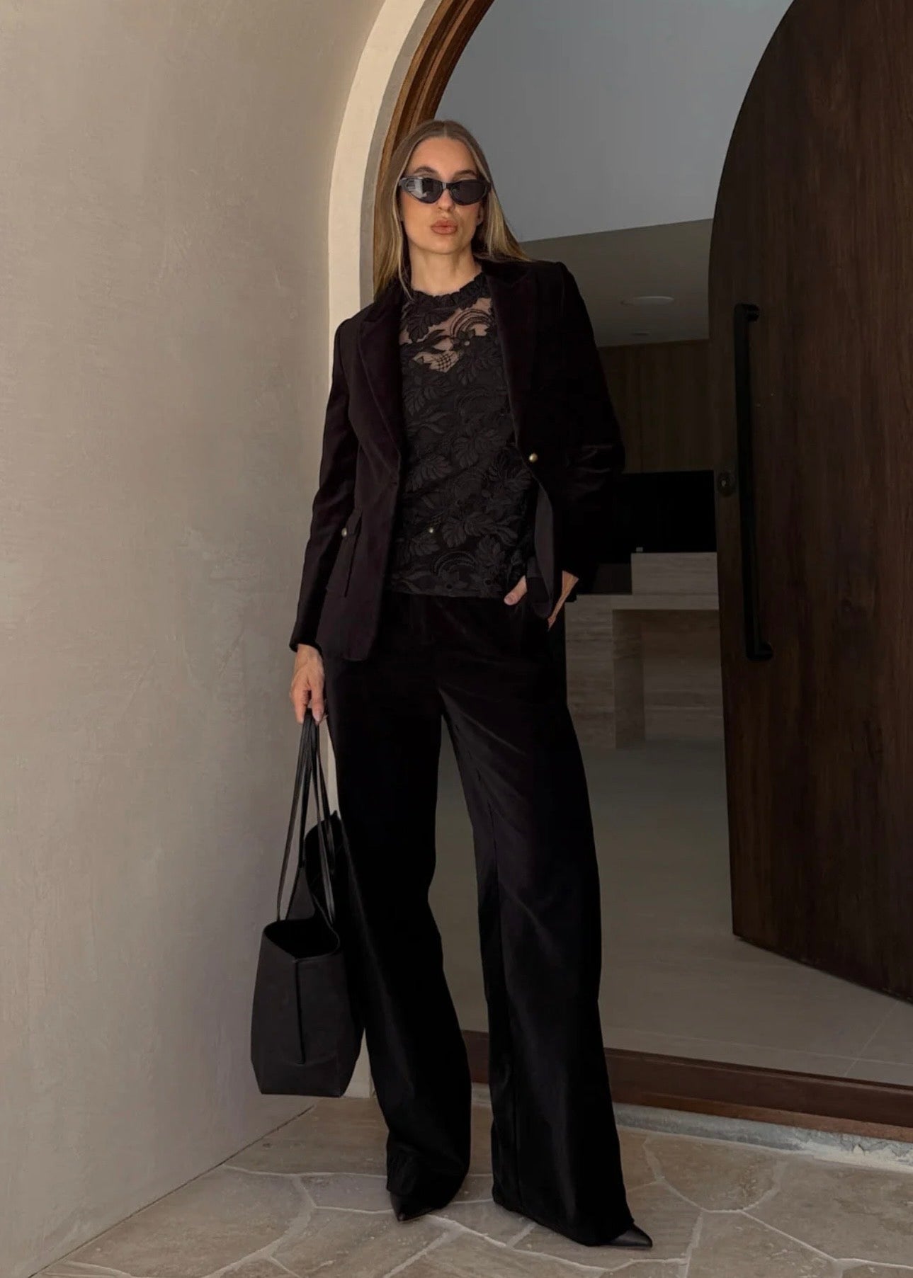 Glint Top ~ Black