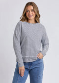 Eddie Stripe Top ~ Black