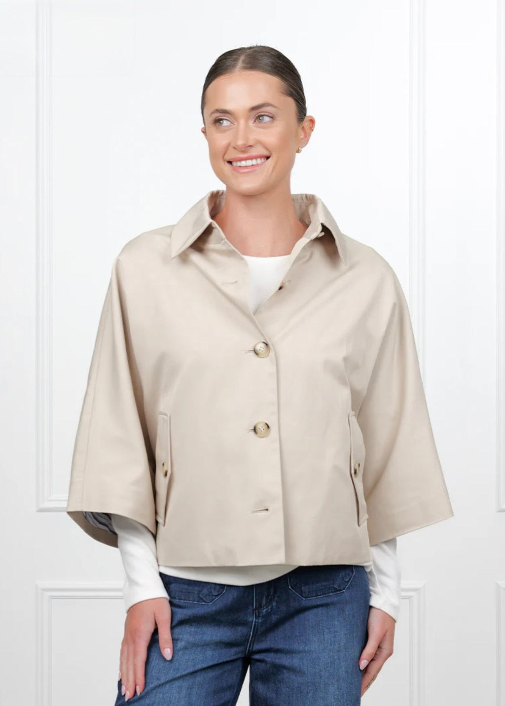 Mia Swing Jacket ~ Stone