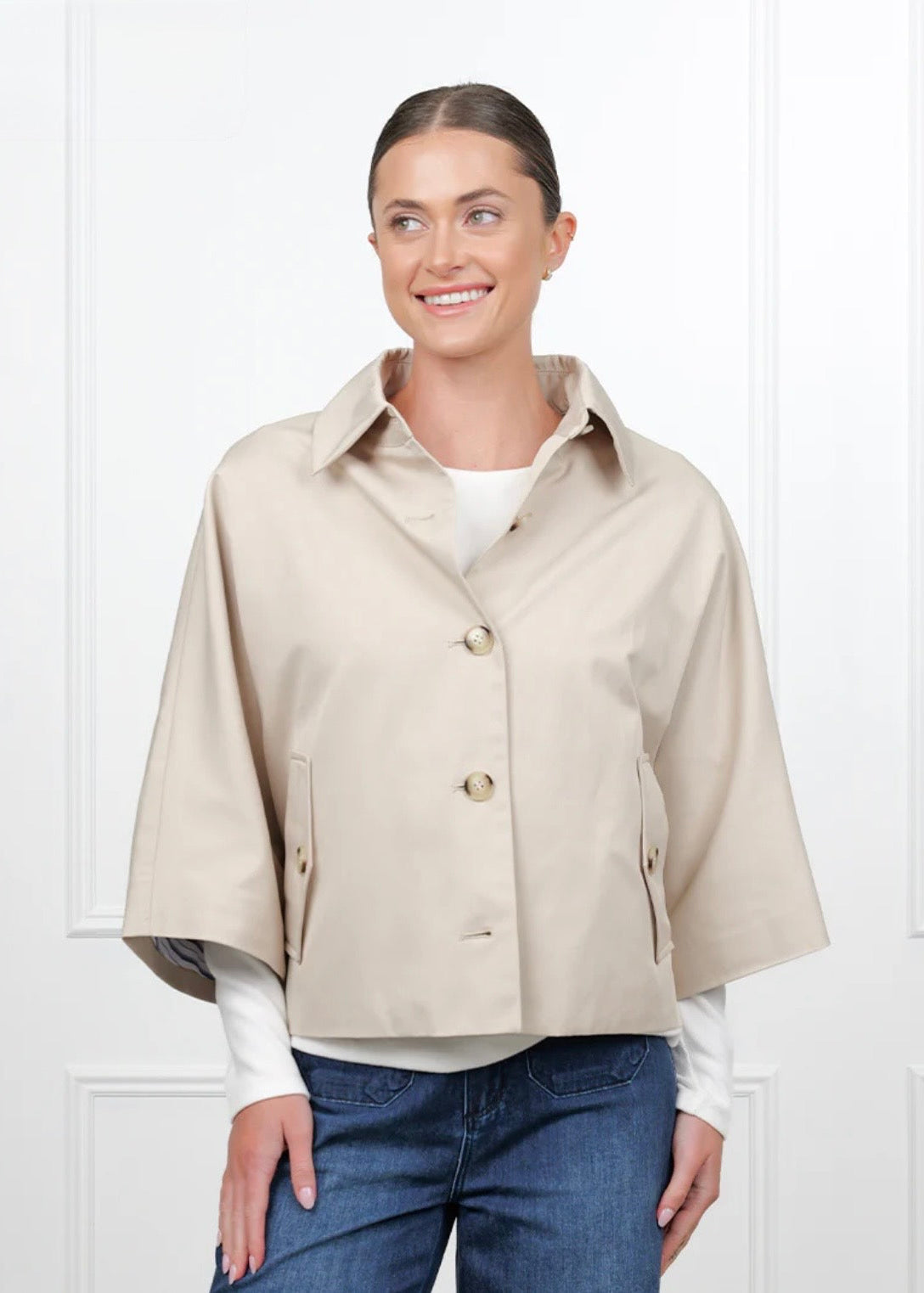 Mia Swing Jacket ~ Stone