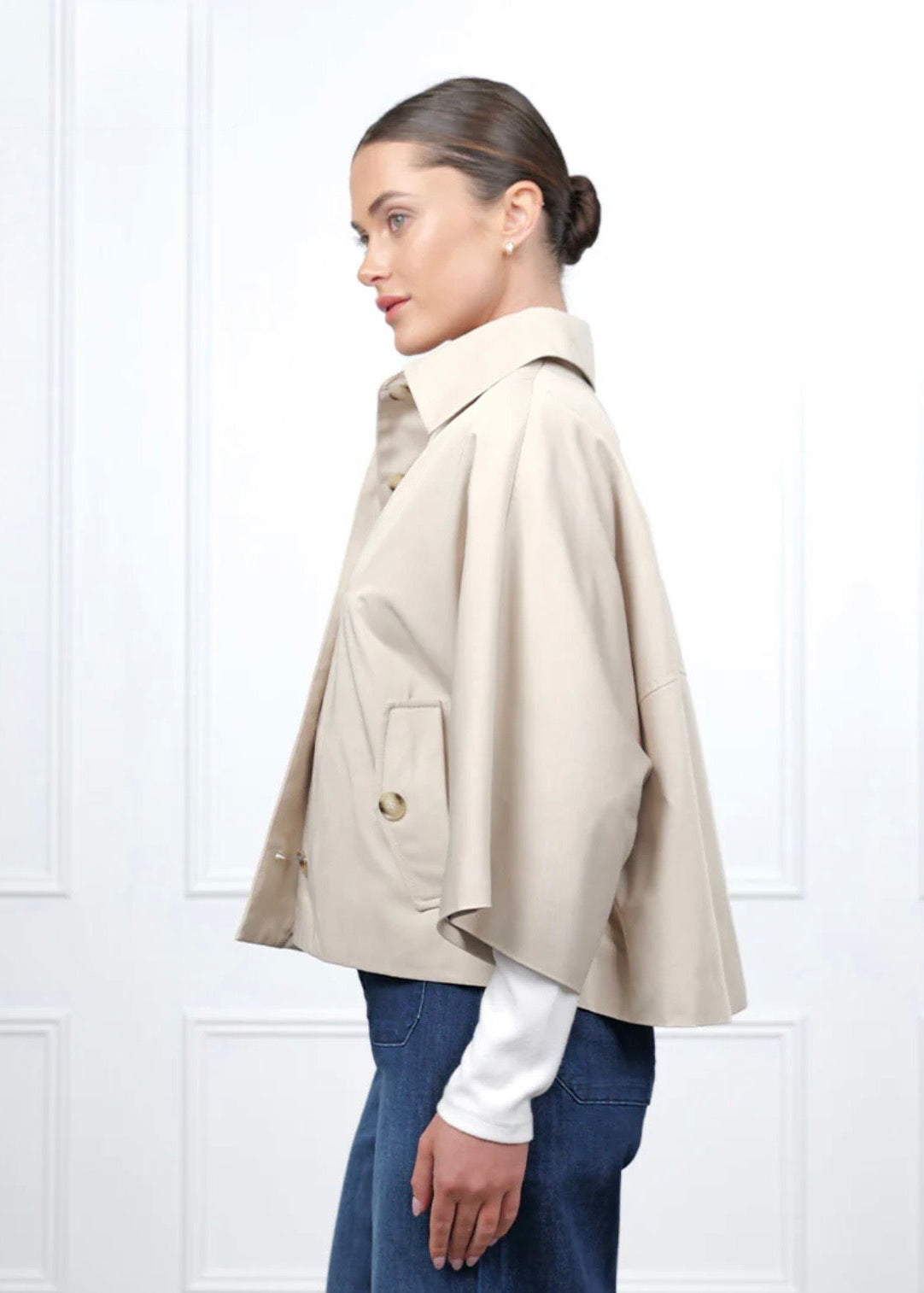 Mia Swing Jacket ~ Stone