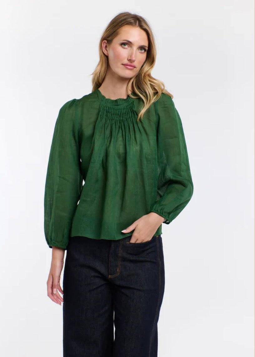 Ariel Long Sleeve Top ~ Moss