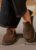 Felicity Suede Loafer ~ Mahogany