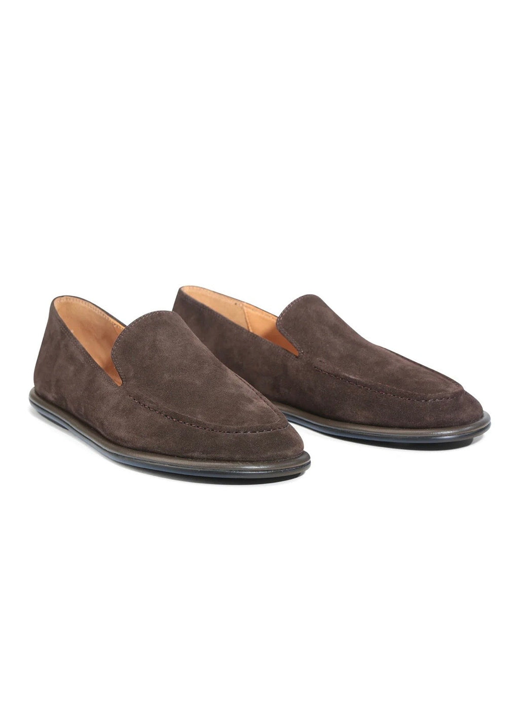 Felicity Suede Loafer ~ Mahogany