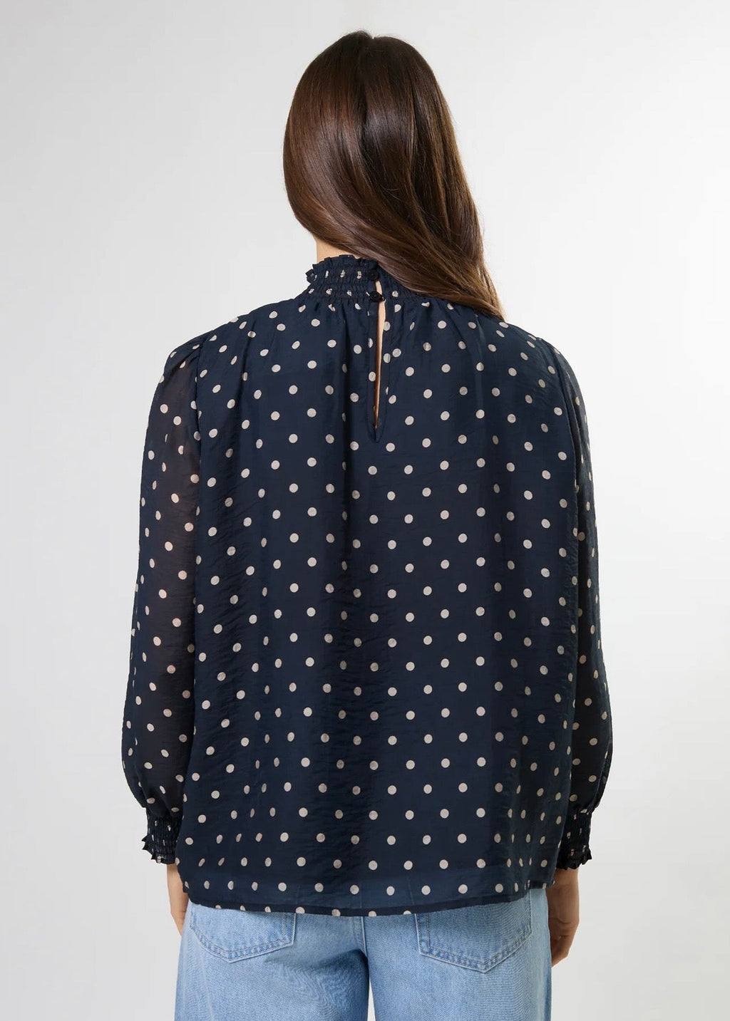 Sylvie Blouse ~ Midnight Dot