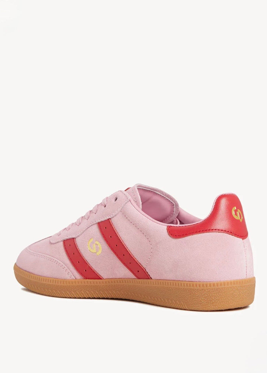 2001 Parallel Sneaker ~ Pink Suede/Red Leather