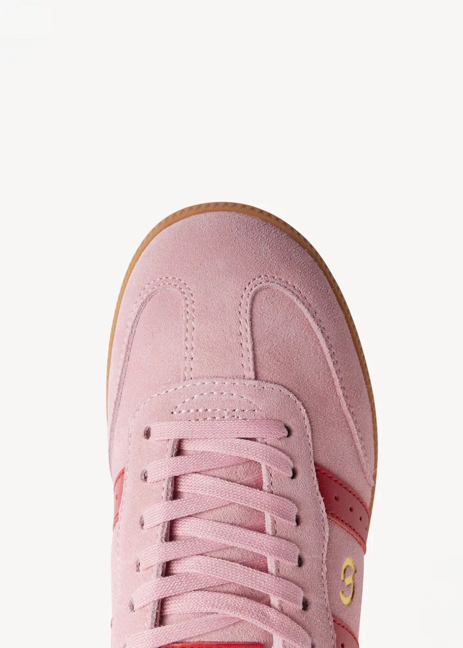2001 Parallel Sneaker ~ Pink Suede/Red Leather