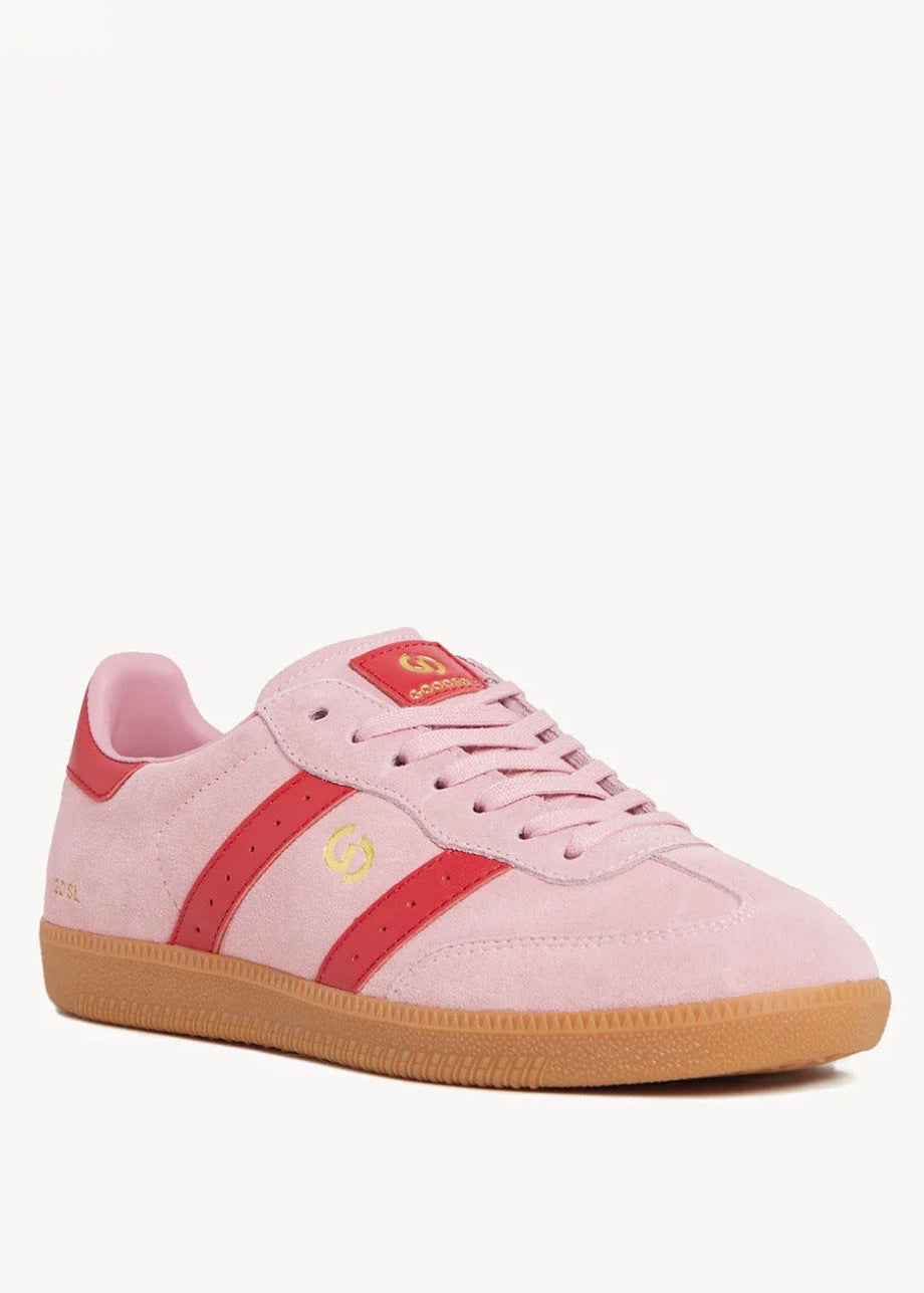 2001 Parallel Sneaker ~ Pink Suede/Red Leather