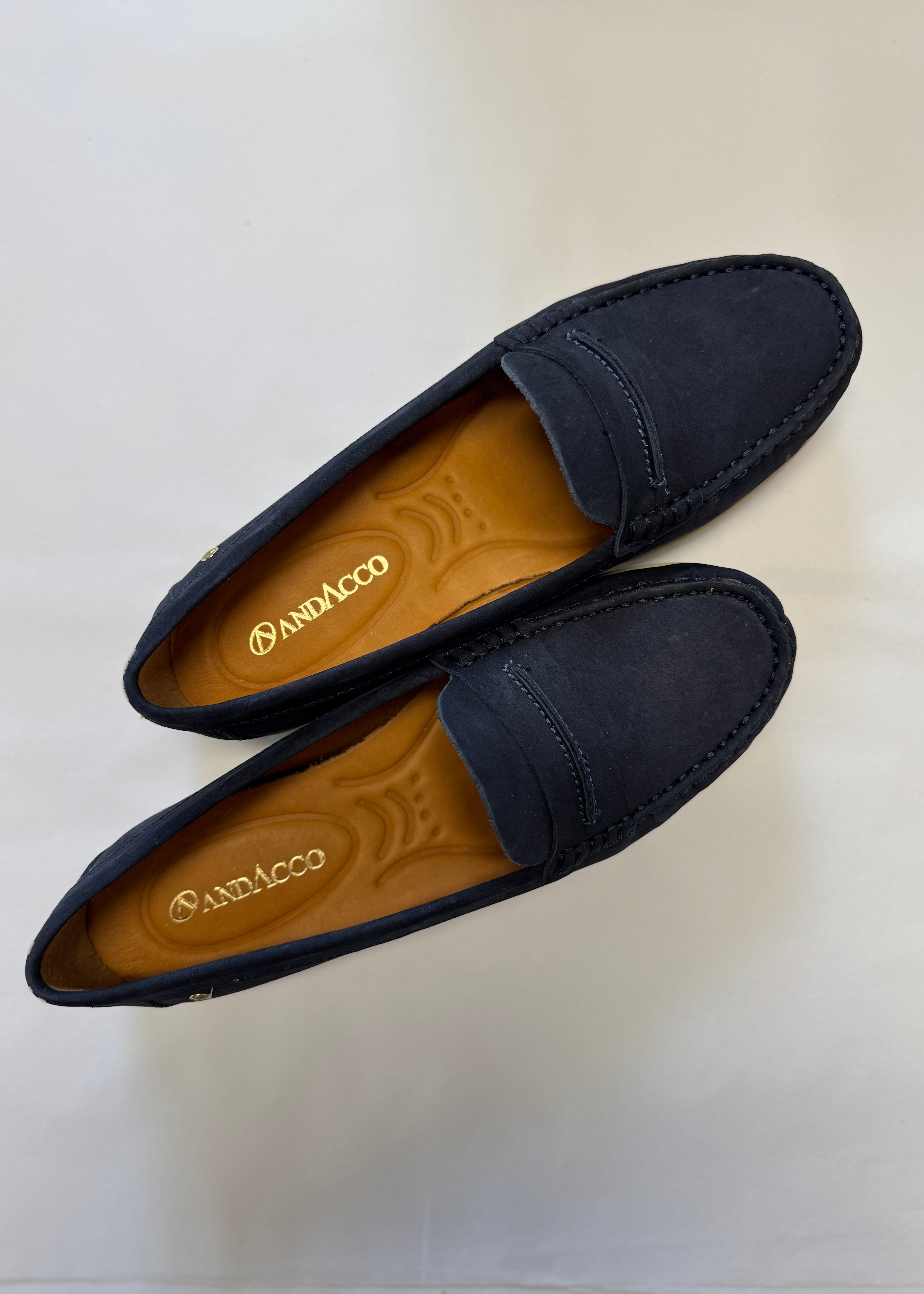 April Loafer ~ Nobuck Navy
