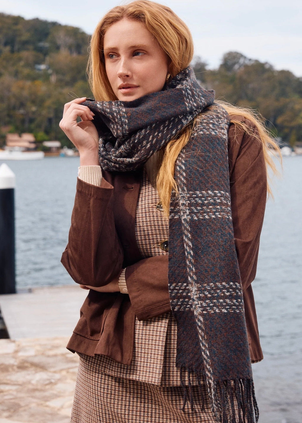 Lennon Scarf ~ Chocolate