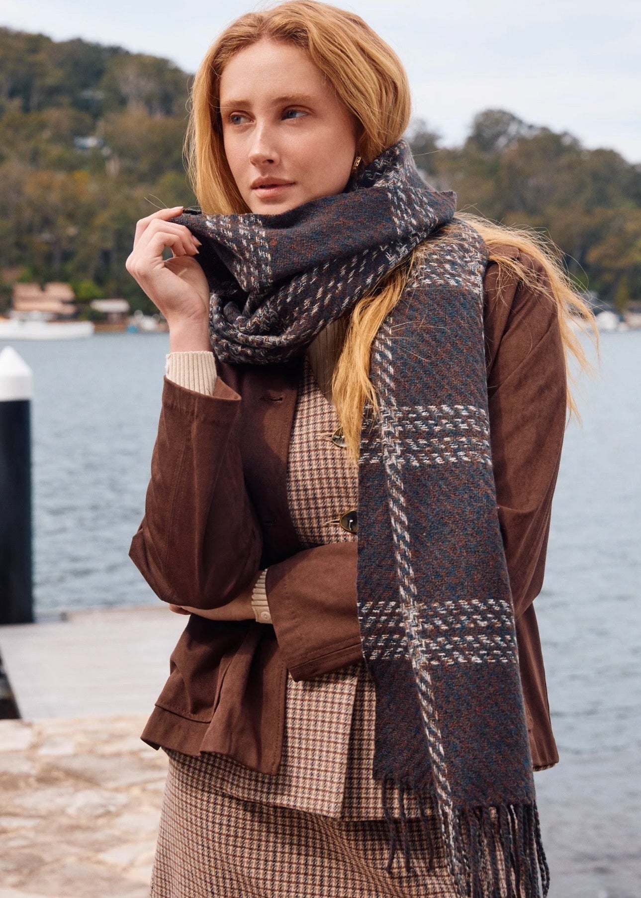 Lennon Scarf ~ Chocolate