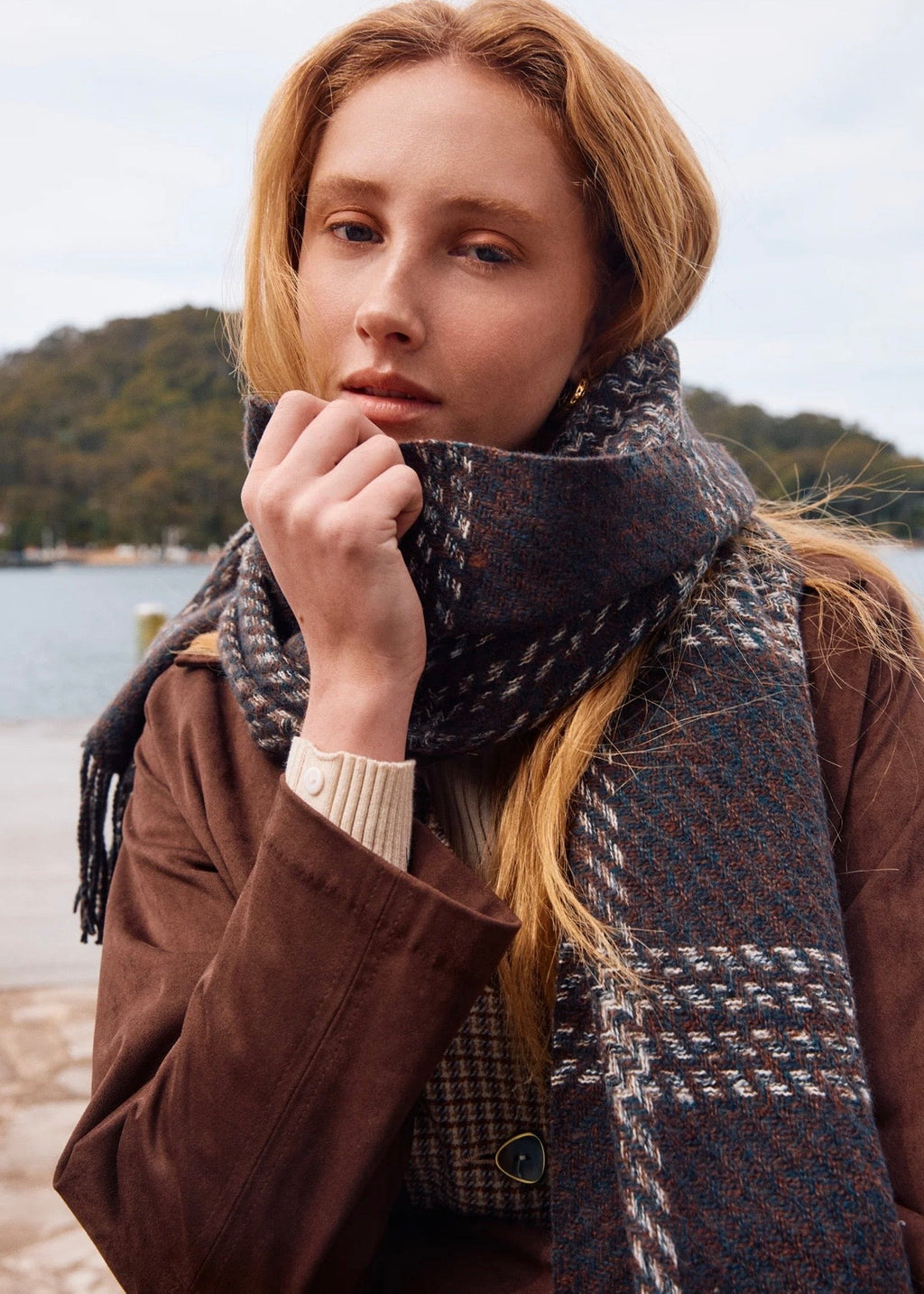 Lennon Scarf ~ Chocolate