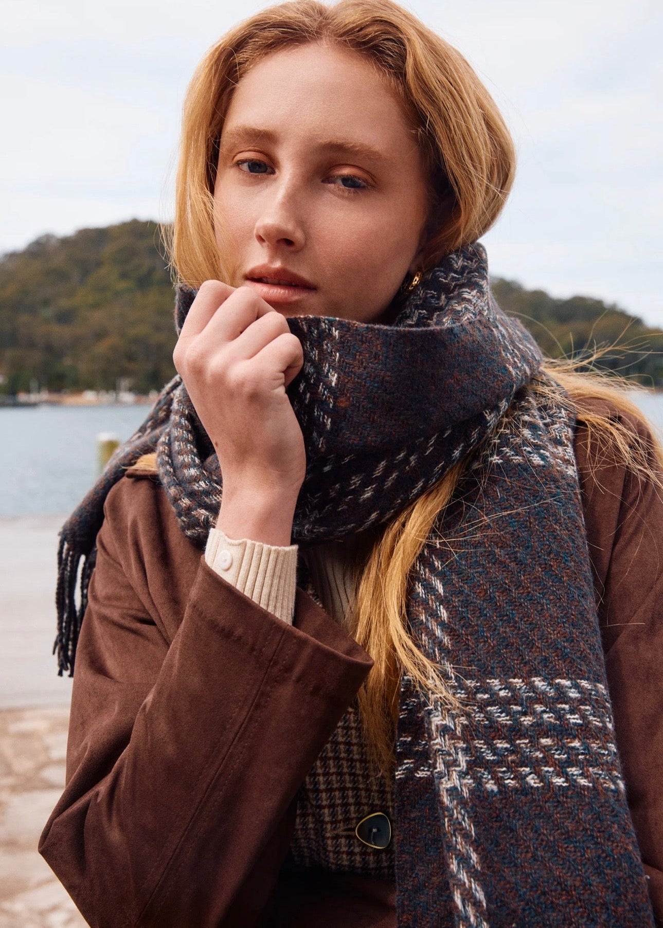 Lennon Scarf ~ Chocolate