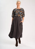 Milwaukee Fiesta Skirt ~ Charcoal