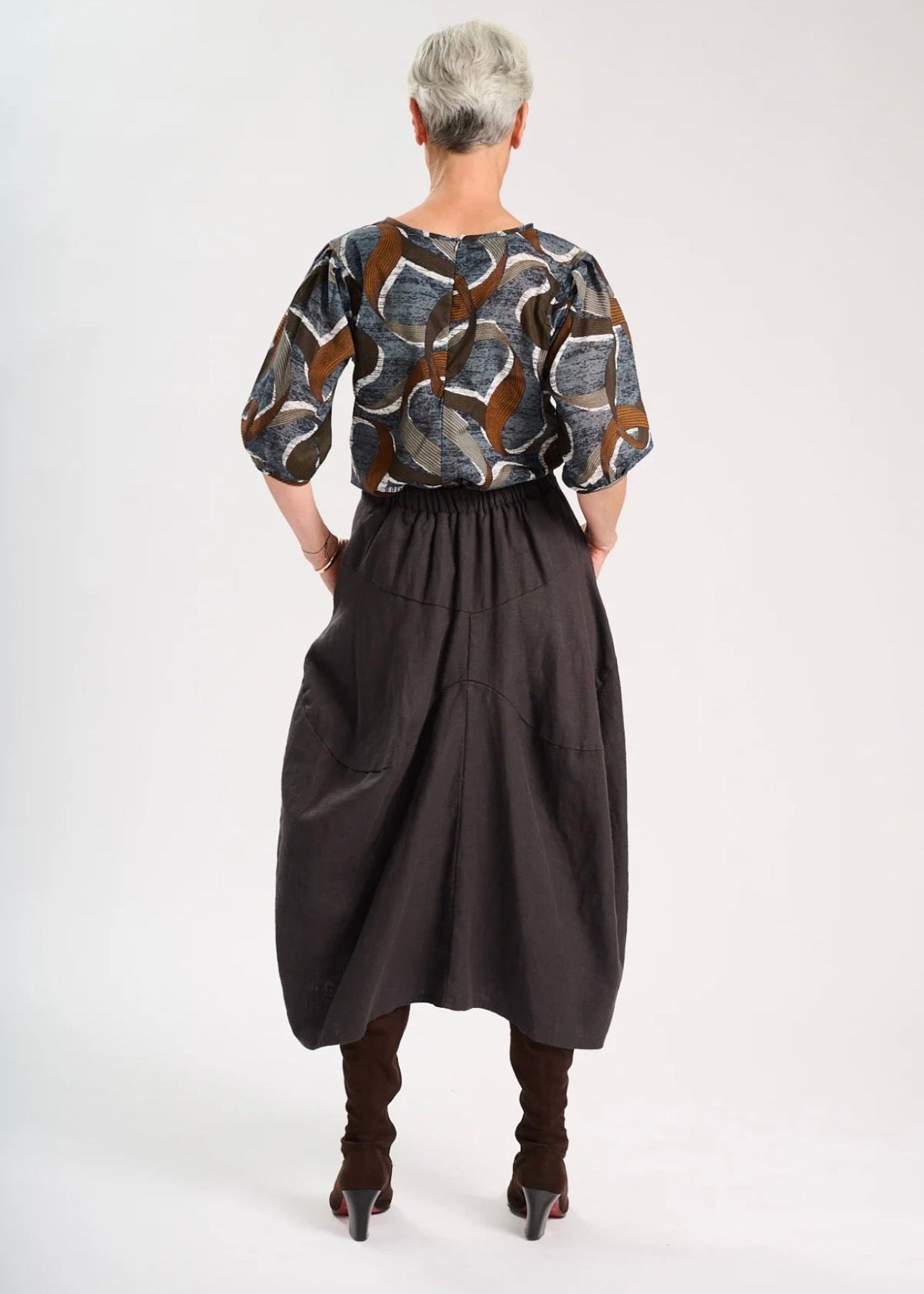 Milwaukee Fiesta Skirt ~ Charcoal