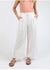Elina Wide Leg Pant ~ Vintage White