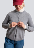 Merino Fine Cardigan ~ Charcoal