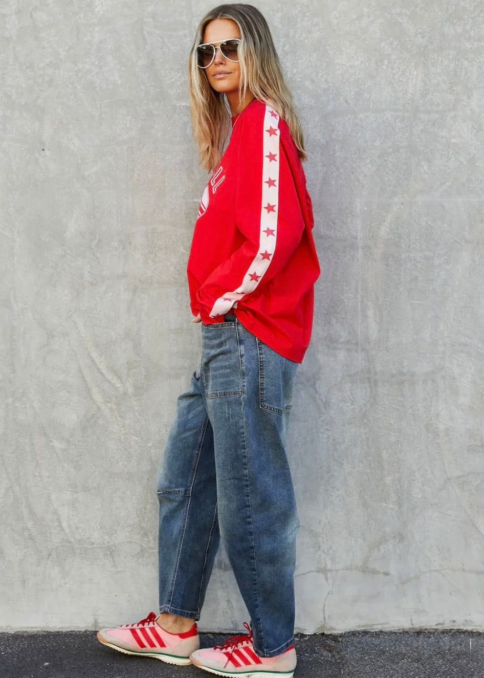 Pickle Ball LS Tee ~ Red