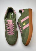 2001 Parallel Sneaker ~ Sage/Pink Suede