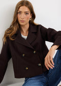 Reverie Wool Blend Peacoat ~ Chocolate