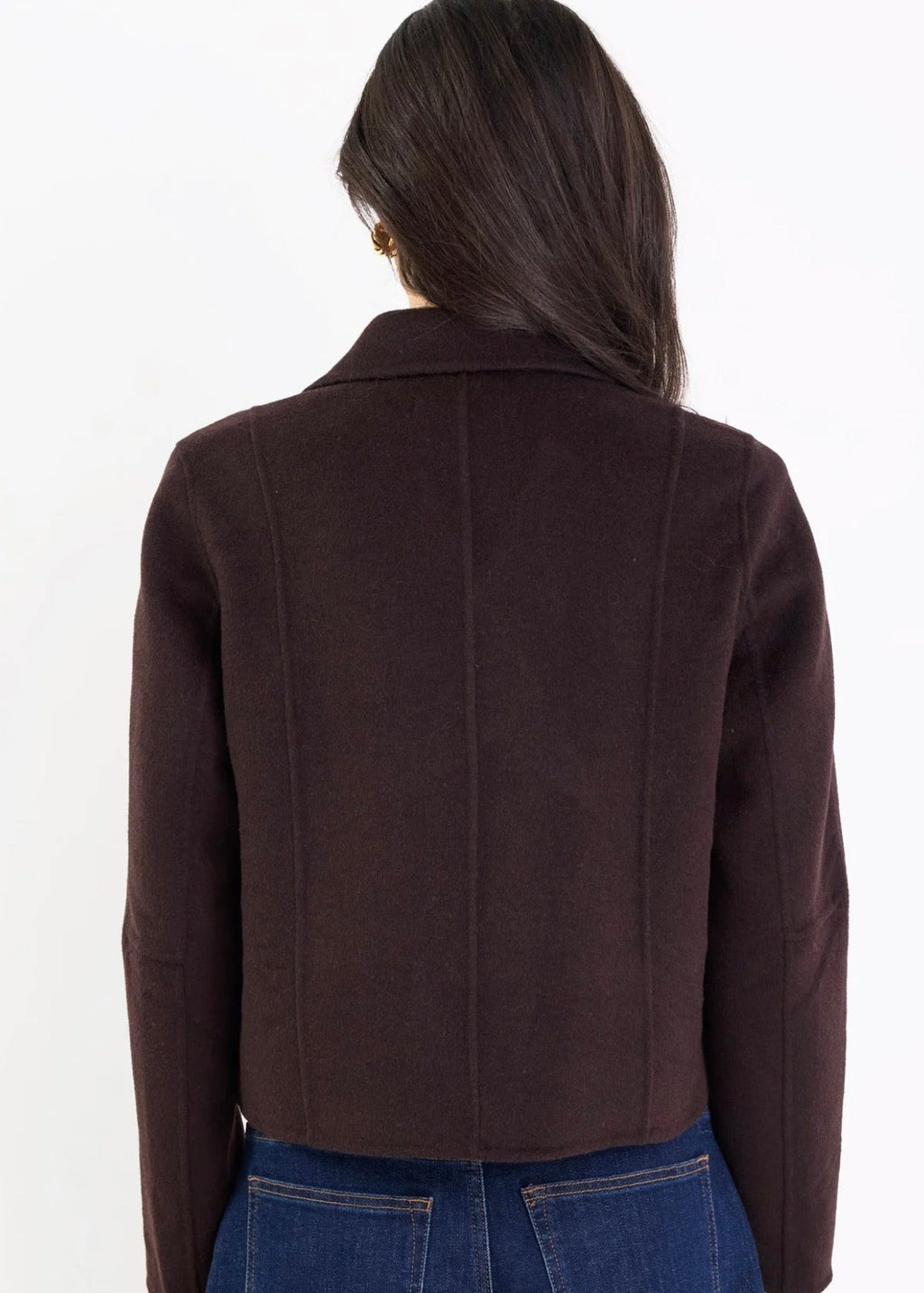 Reverie Wool Blend Peacoat ~ Chocolate