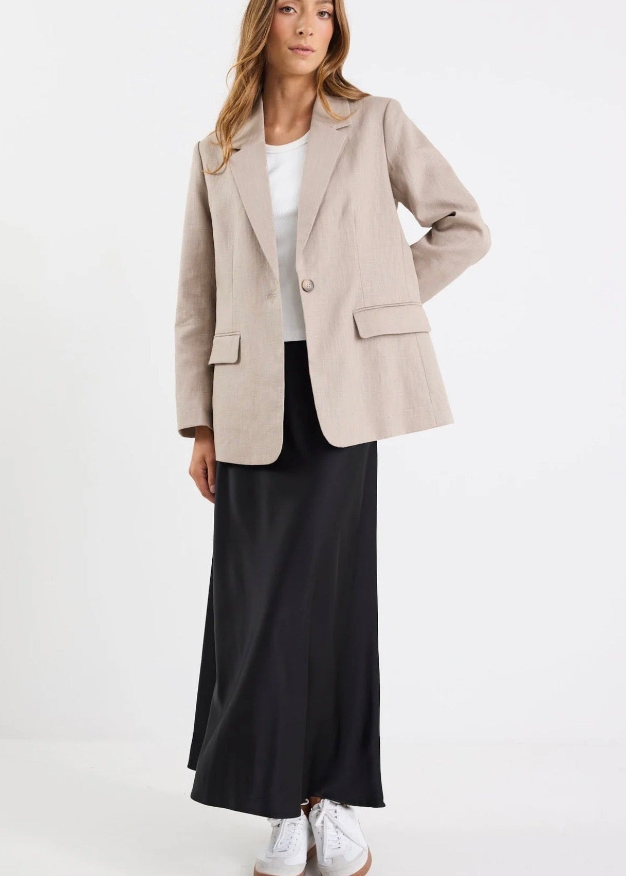 Dock Ramie Blazer ~ Taupe
