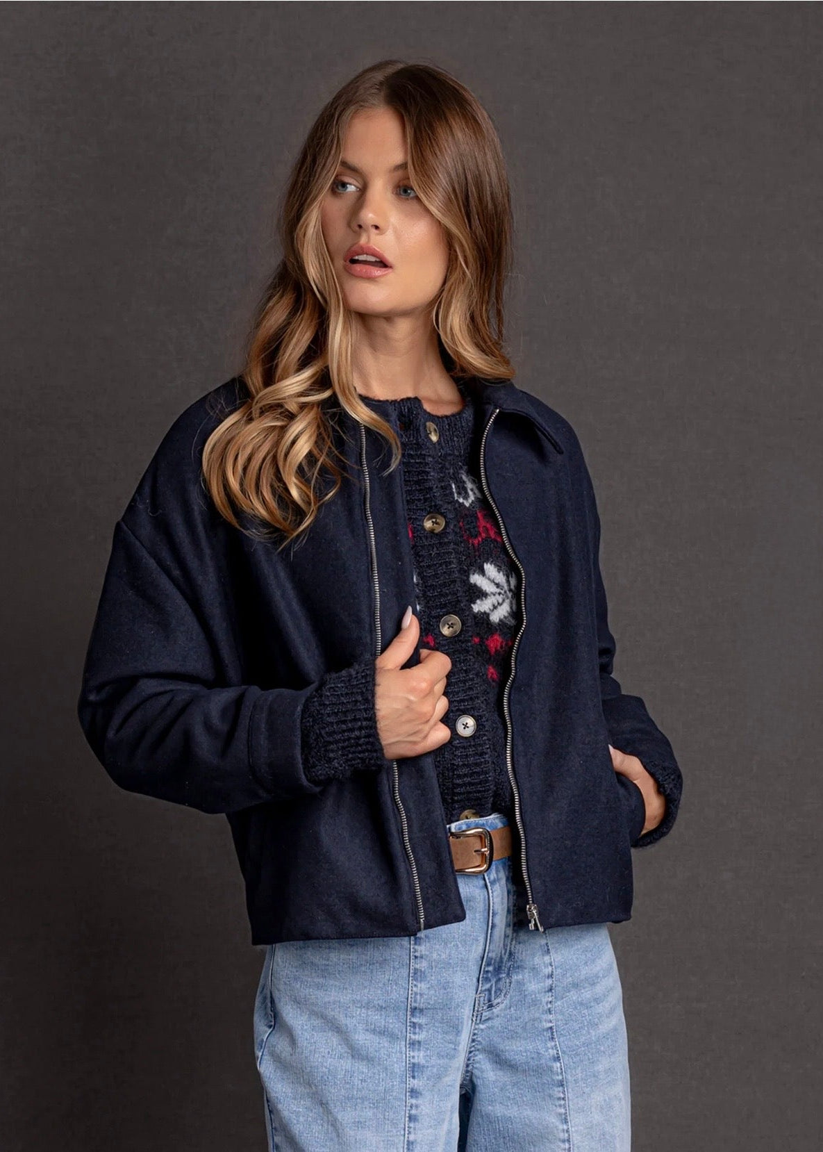 Pippa Jacket ~ Dark Sapphire