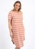 Bay Stripe Dress ~ Clay
