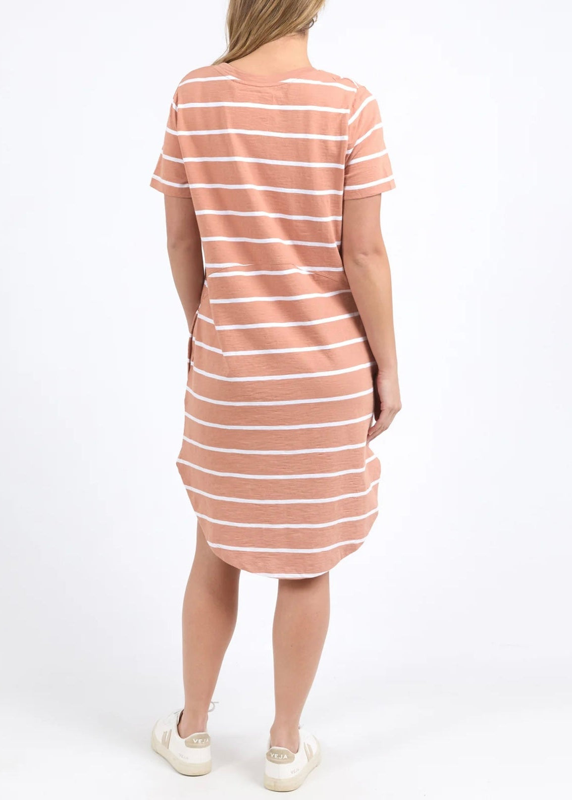 Bay Stripe Dress ~ Clay