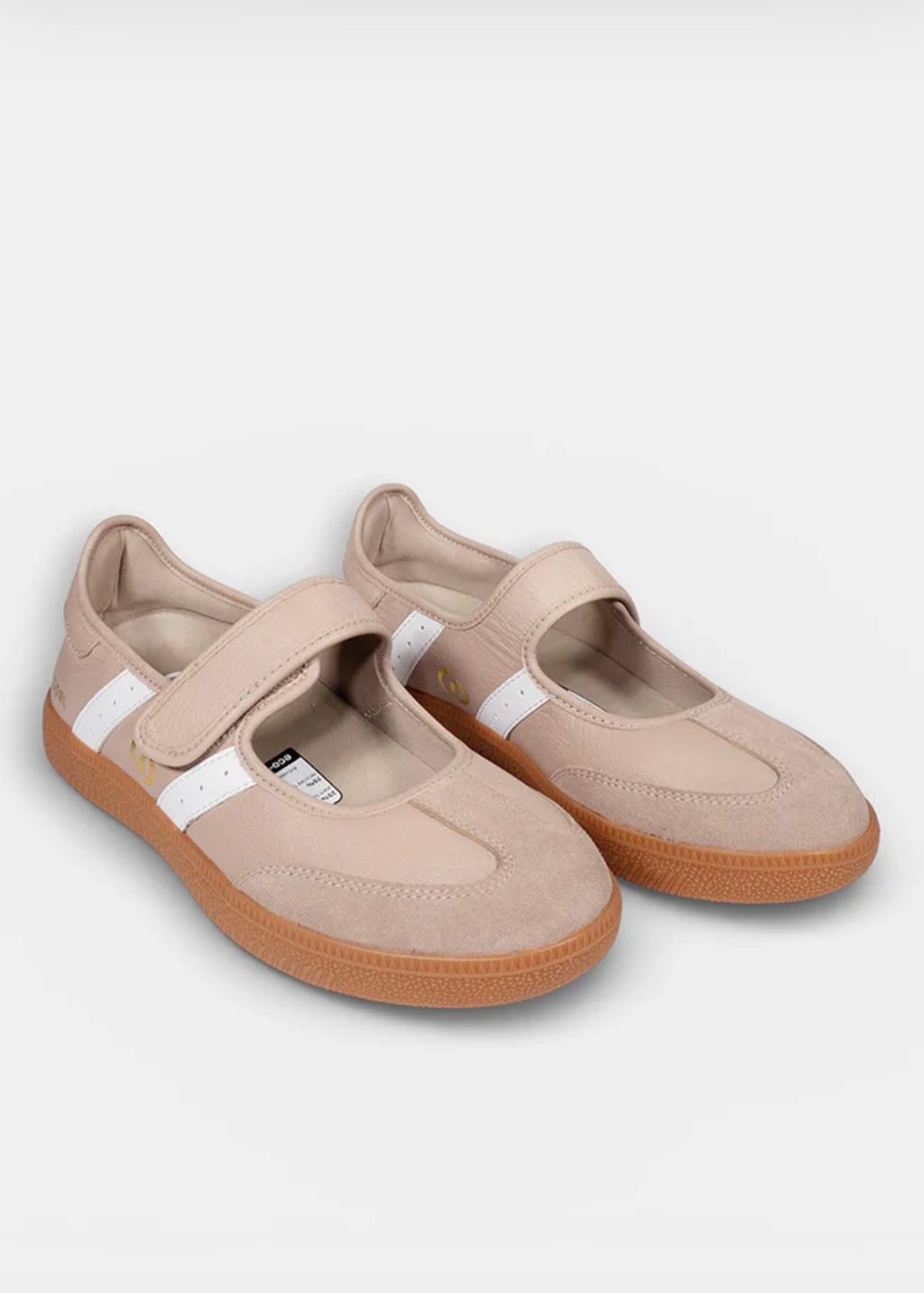 2001 Parlay Leather Suede Sneaker - Stucco/White