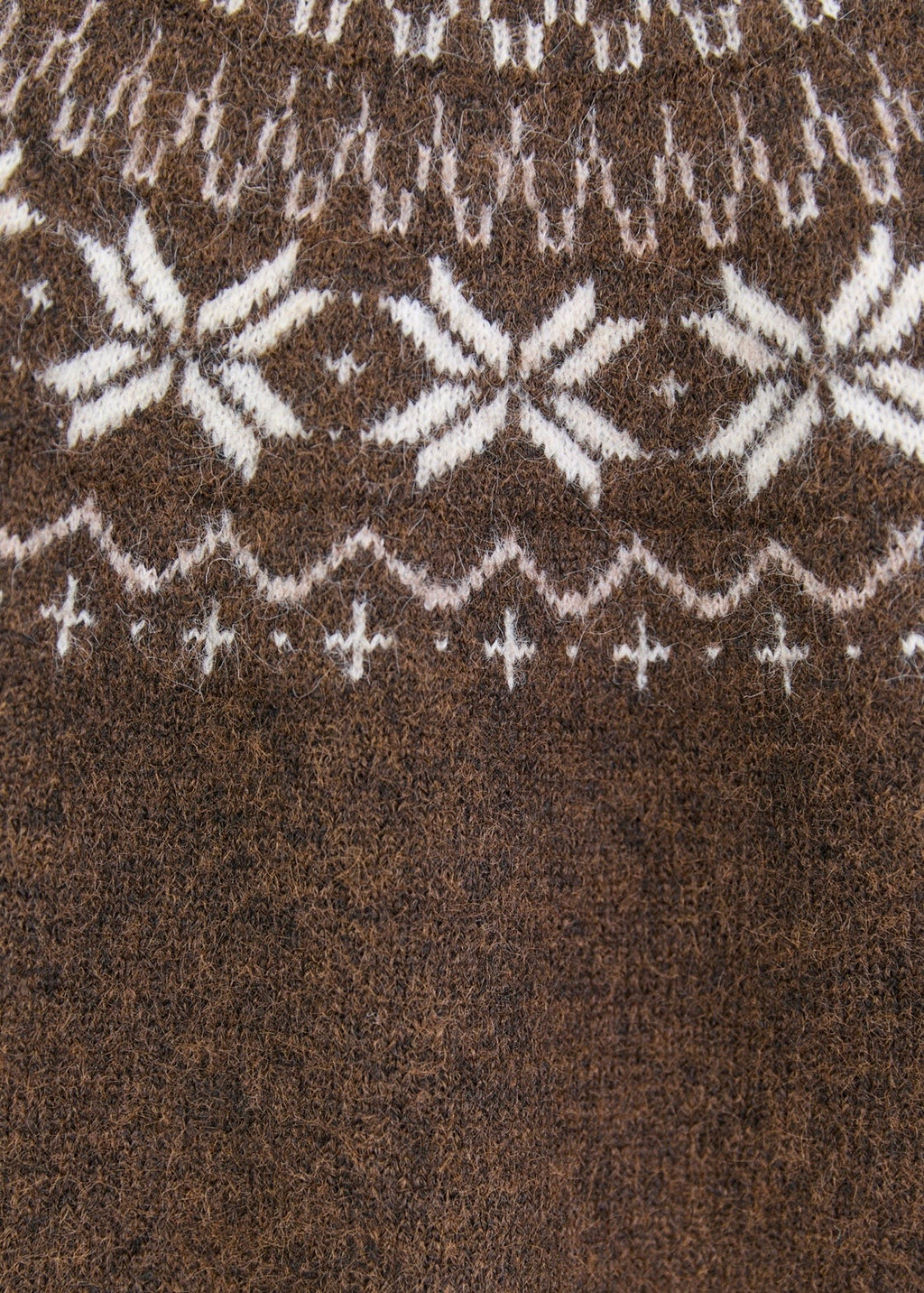 Shetland Fairisle Cardigan ~ Chocolate