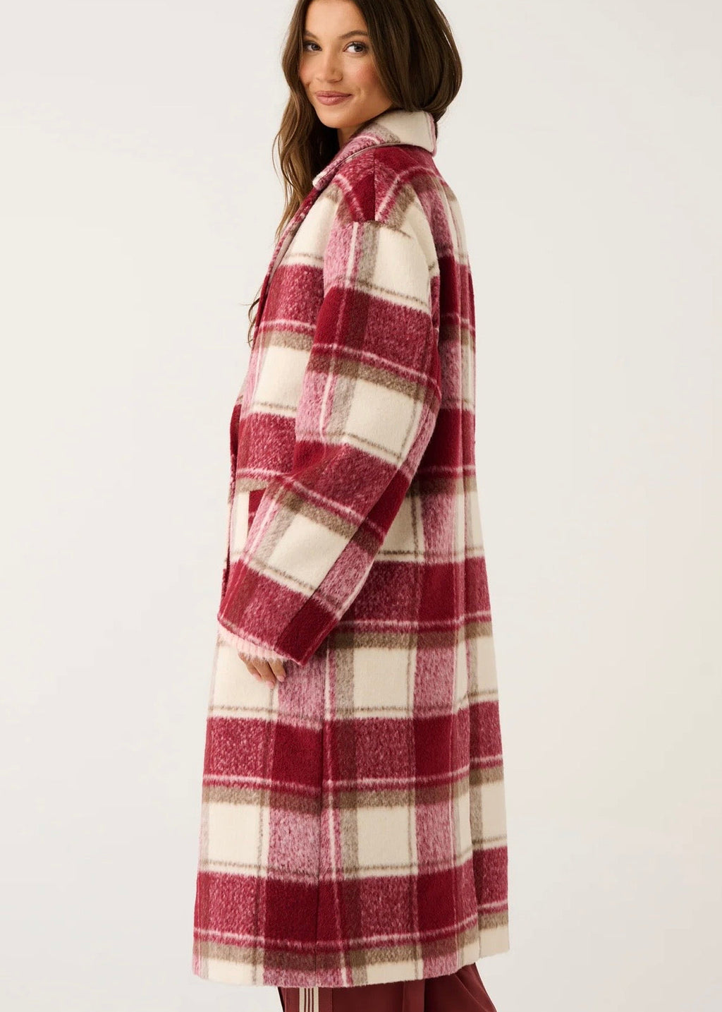 Greta Coat ~ Berry Check